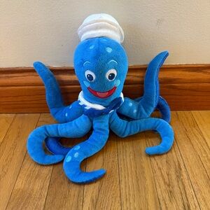 RARE Disney Baby Einstein Skinny Octopus Plush Toy for Kids - Soft Nautical